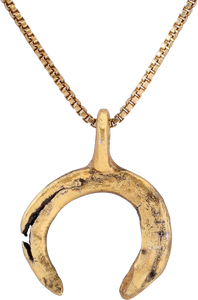 VIKING LUNAR PENDANT NECKLACE, C.900-1000 AD - Picardi Jewelers