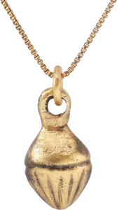 ANCIENT ROMAN "SHELL" PENDANT NECKLACE, C.100-350 AD - Picardi Jewelers