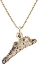 GREEK/UKRAINE BRONZE DOLPHIN PENDANT NECKLACE, 5TH-4TH CENTURY BC - Fagan Arms (8202647109806)