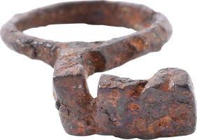 ROMAN KEY RING, 1st-3rd CENTURY AD, SIZE 9 - Picardi Jewelry