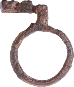 ROMAN KEY RING, 1st-3rd CENTURY AD, SIZE 9 - Picardi Jewelry