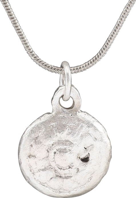 ROMAN WHEEL OF FORTUNE AMULET NECKLACE, 3RD-6TH CENTURY AD - Picardi Jewelry