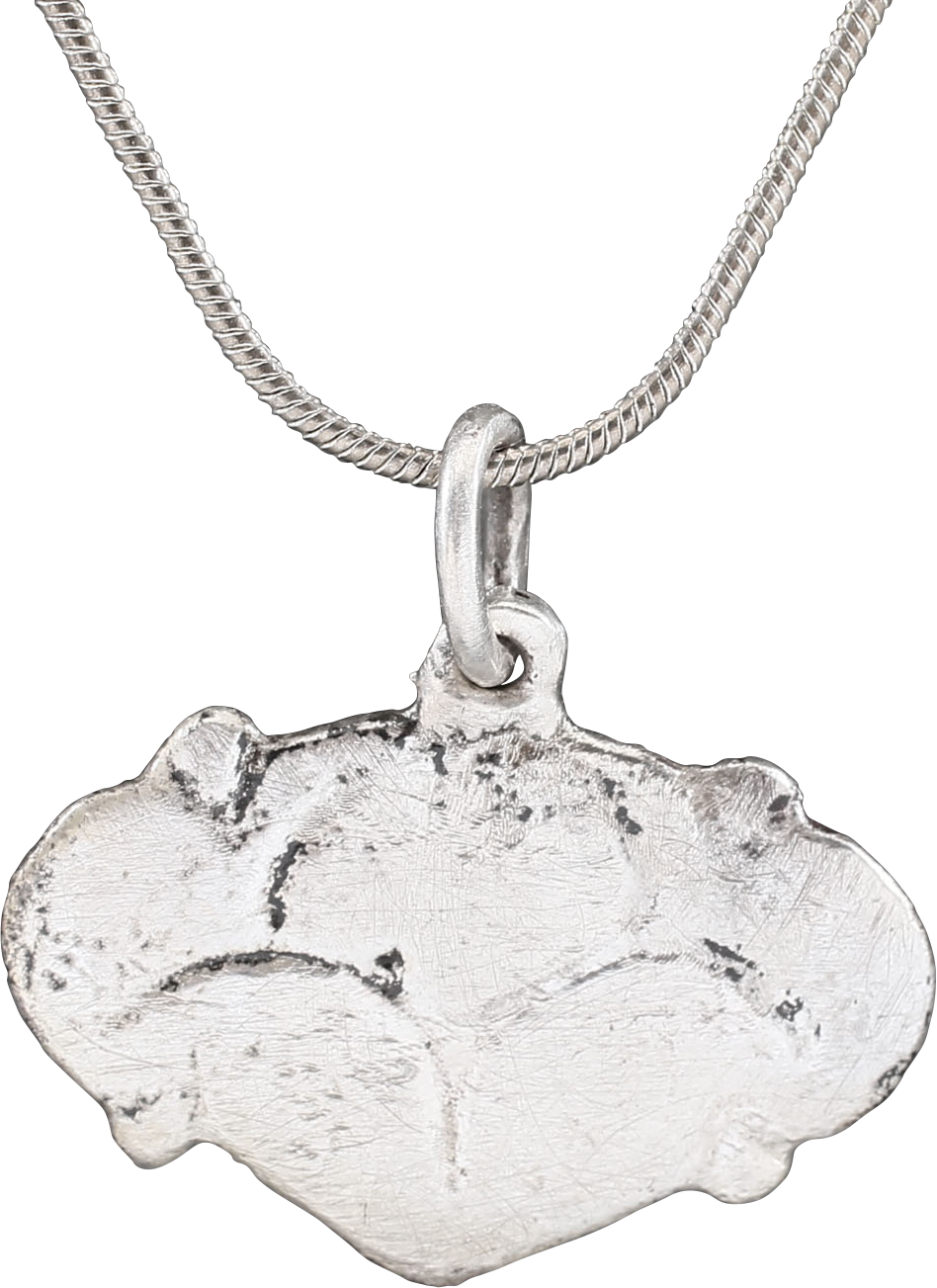 LARGE VIKING HEART PENDANT NECKLACE, 9TH-10TH CENTURY AD - Picardi Jewelry