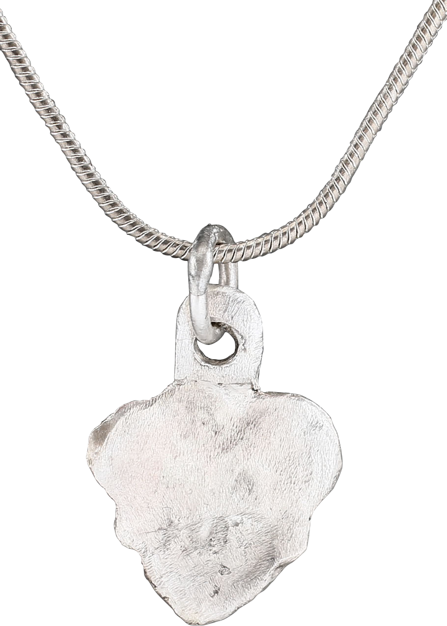 FINE VIKING HEART PENDANT NECKLACE 900-1050 AD - Picardi Jewelry