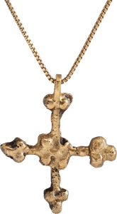 FINE EARLY CHRISTIAN CONVERT’S CROSS NECKLACE, 9TH-11TH CENTURY AD - Picardi Jewelry