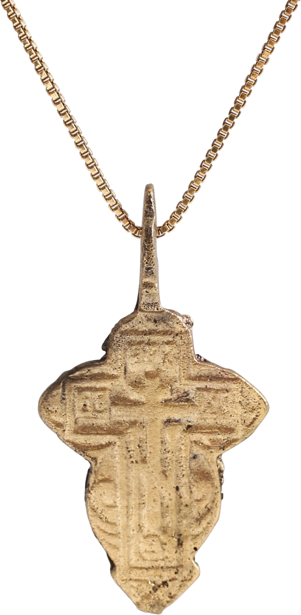 EASTERN EUROPEAN CHRISTIAN CROSS NECKLACE, 17TH-18TH CENTURY - Picardi Jewelry