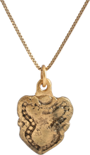 ANCIENT VIKING HEART PENDANT NECKLACE, C.850-1050 AD - Picardi Jewelry