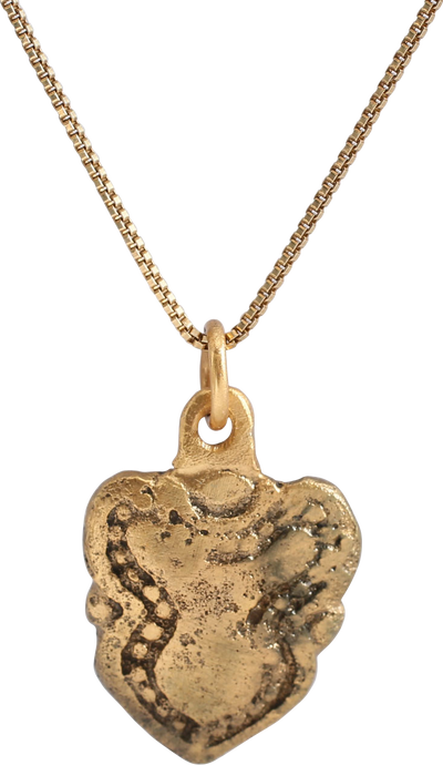 ANCIENT VIKING HEART PENDANT NECKLACE, C.850-1050 AD - Fagan Arms (8202601758894)