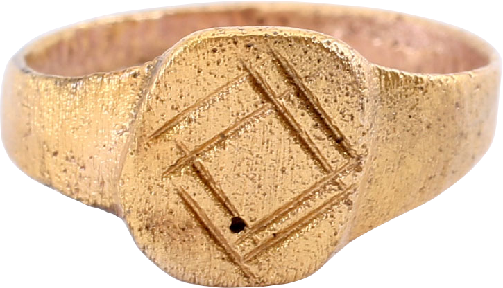 MEDIEVAL EUROPEAN RING, 900-1200 AD SIZE 2 1/2 (8202575216814)
