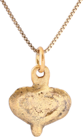 VIKING HEART PENDANT NECKLACE, C.950-1050 AD - Picardi Jewelry