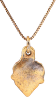 ANCIENT VIKING HEART PENDANT NECKLACE C.850-1050 AD - Picardi Jewelry