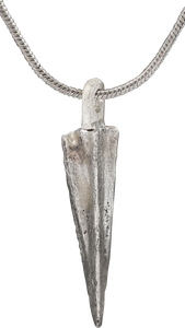 FINE ROMAN ARROWHEAD PENDANT NECKLACE, 100 BC-100 AD - Fagan Arms (8202599923886)