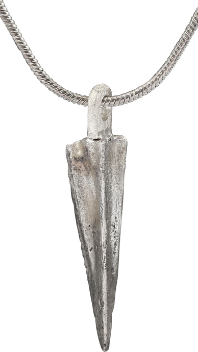 FINE ROMAN ARROWHEAD PENDANT NECKLACE, 100 BC-100 AD - Fagan Arms (8202599923886)