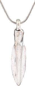FINE GREEK ARROWHEAD PENDANT NECKLACE, C. 8th-3rd CENTURY BC - Fagan Arms (8202594418862)