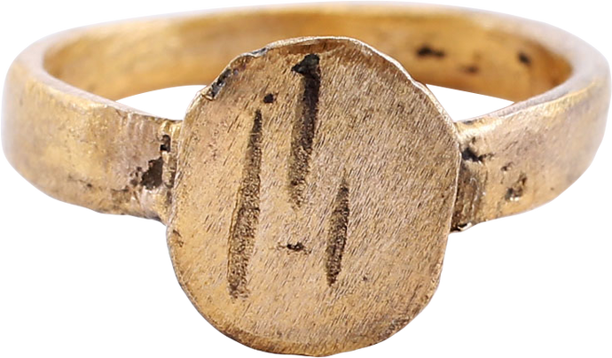 LATE ROMAN/BYZANTINE RING, SIZE 1 3/4 - Picardi Jewelry