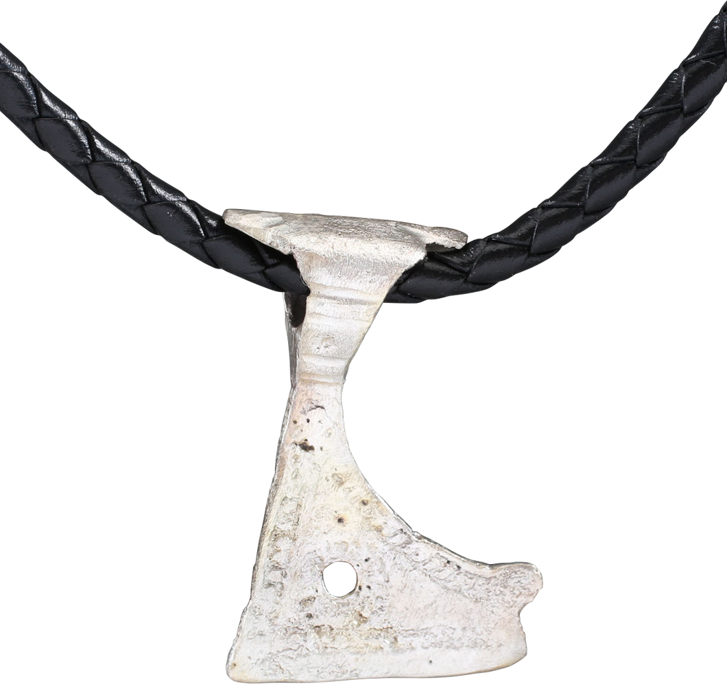 FINE VIKING VOTIVE AXE NECKLACE, C.850-1050 AD - Picardi Jewelry