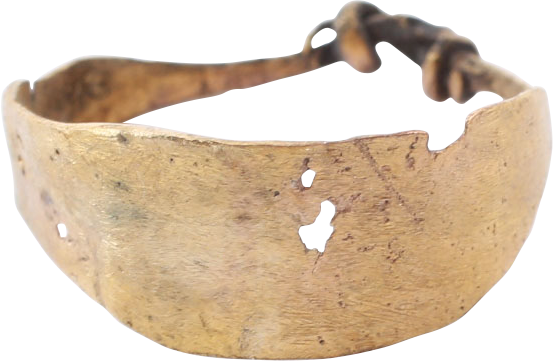RARE CELTIC FINGER RING, C.400-100 BC, SIZE 8 1/2 - Picardi Jewelry