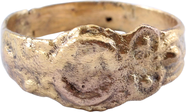 EUROPEAN BETROTHAL RING 16TH-17TH CENTURY SIZE 5 1/2 - Picardi Jewelry