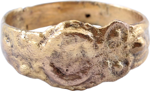 EUROPEAN BETROTHAL RING 16TH-17TH CENTURY SIZE 5 1/2 - Picardi Jewelry