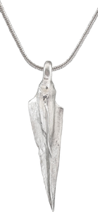 FINE ROMAN ARROWHEAD PENDANT NECKLACE, 100 BC-100 AD - Picardi Jewelry