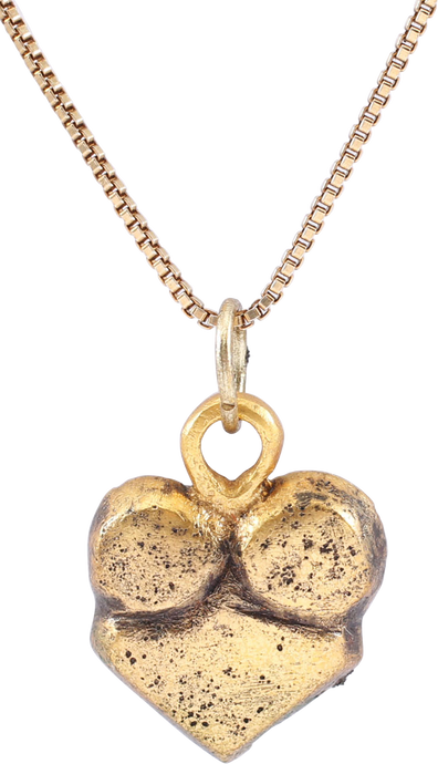 SCANDINAVIAN HEART PENDANT NECKLACE, 11TH-12TH CENTURY AD - Picardi Jewelry