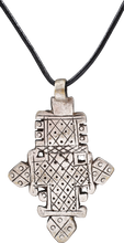 COPTIC SILVER CROSS, ETHIOPIA, 19TH CENTURY - Picardi Jewelry