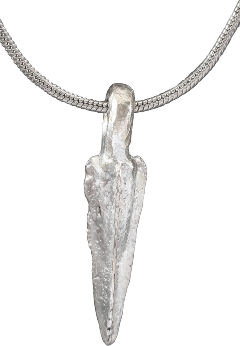 HELLENISTIC GREEK ARROWHEAD PENDANT NECKLACE, 300 - 100 BC - Picardi Jewelry