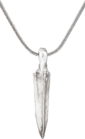 FINE ROMAN ARROWHEAD PENDANT NECKLACE, 100 BC-100 AD - Picardi Jewelry