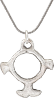 CELTIC PROSPERITY RING NECKLACE, C.300-100 BC - Picardi Jewelry