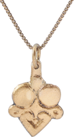 FINE VIKING HEART NECKLACE, C.900-1050 AD - Picardi Jewelry