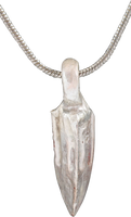 FINE GREEK ARROWHEAD PENDANT NECKLACE, 300-100 BC - Picardi Jewelry