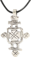 COPTIC SILVER CROSS, ETHIOPIA, 19TH CENTURY. - Picardi Jewelry