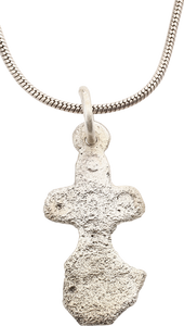 MEDIEVAL EUROPEAN CROSS PENDANT, 13TH-15TH CENTURY AD - Fagan Arms (8202682073262)