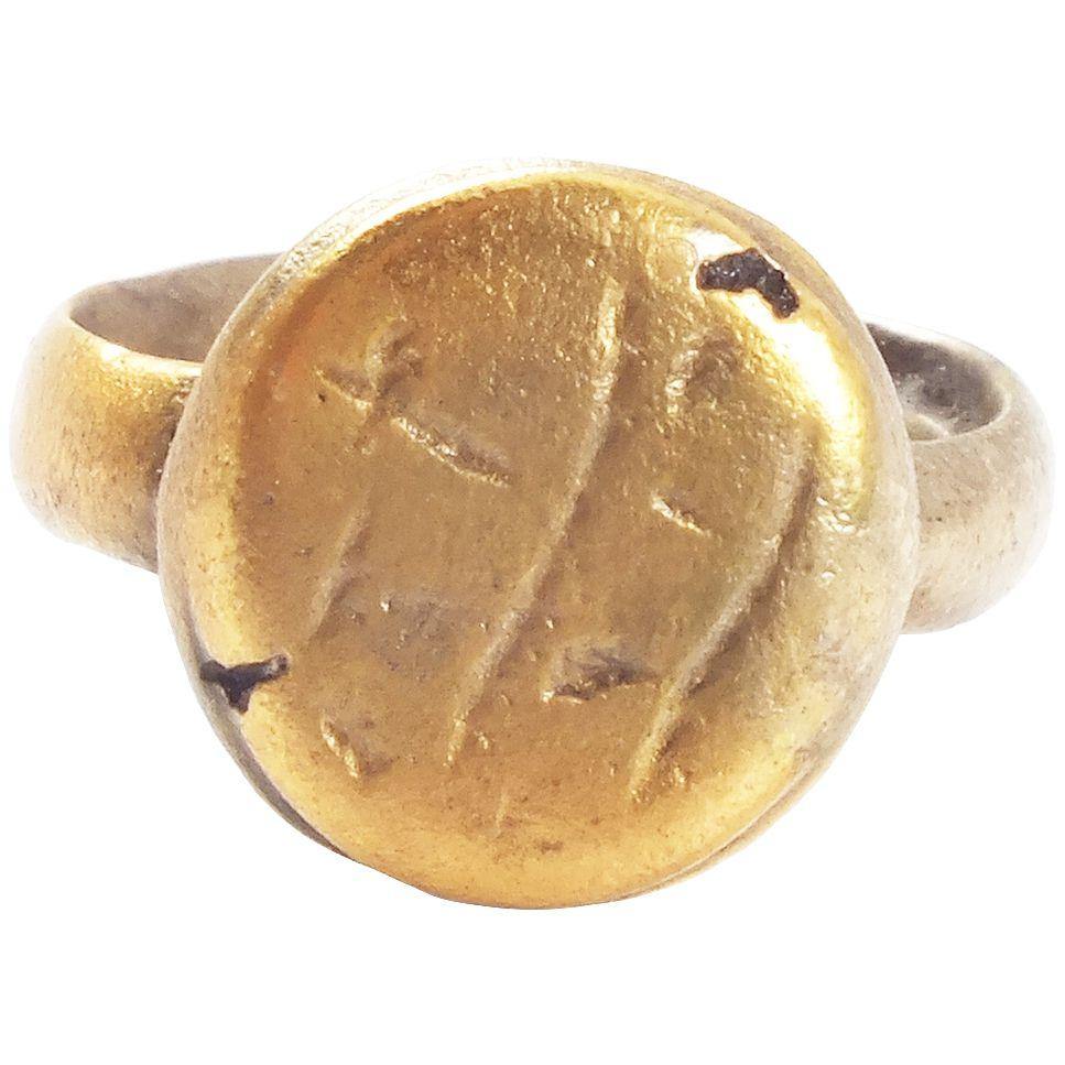 EARLY CHRISTIAN GIRL’S RING 7th-9th CENTURY AD SIZE 2 1/4 - Picardi Jewelry