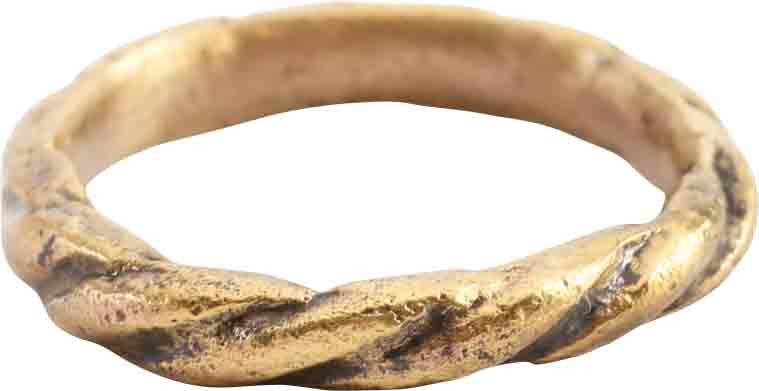 VIKING ROPED OR TWIST WEDDING RING C.866-1067 AD, SIZE 9 ½ - Picardi Jewelers
