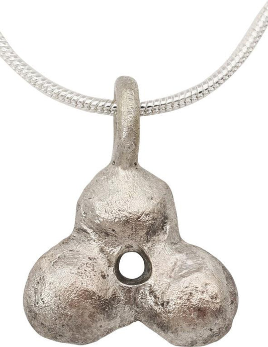 ROMAN BALL PENDANT NECKLACE C.100 BC-100 AD - Picardi Jewelry