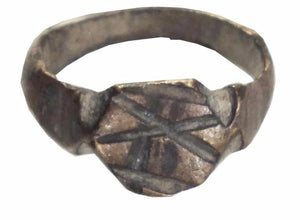 BYZANTINE INFANT'S RING C.500-800 AD SIZE 3/8 - Picardi Jewelers