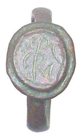 BYZANTINE/GOTHIC PILGRIM'S RING 13th CENTURY AD SIZE 3 1/2 - Picardi Jewelers
