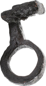 ROMAN/MEDIEVAL KEY RING, 4TH-8TH CENTURY AD SIZE 4 ½ - Picardi Jewelers