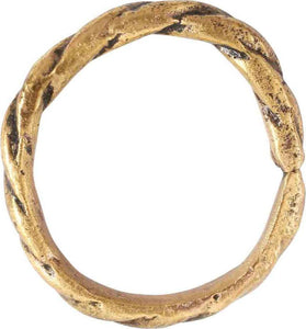 VIKING ROPED OR TWIST WEDDING RING C.866-1067 AD, SIZE 9 ½ - Picardi Jewelers