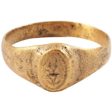 EARLY CHRISTIAN GILT RING C.8th-11th CENTURY SIZE 10 ½ - Picardi Jewelers