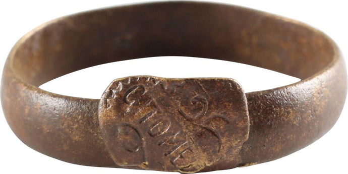 EASTERN EUROPEAN BETROTHAL RING FOR A WOMAN SIZE 8 3/4 - Picardi Jewelry